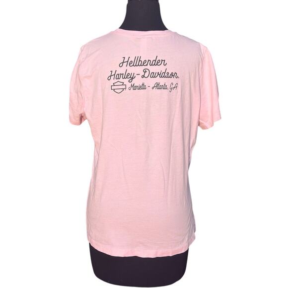 Harley-Davidson Pink Hellbender Atlanta Tee L - Picture 3 of 5
